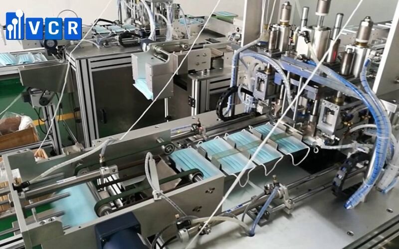 Dây chuyền sản xuất khẩu trang được sử dụng phổ biến